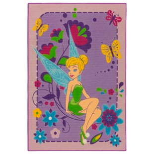 Коврик детский Disney Fairies Fa 13 Tink Flowers 95 x 133 см | Associated Weavers