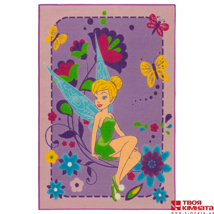 Килимок дитячий Disney Fairies Fa 13 Tink Flowers 95 x 133 см | Associated Weavers