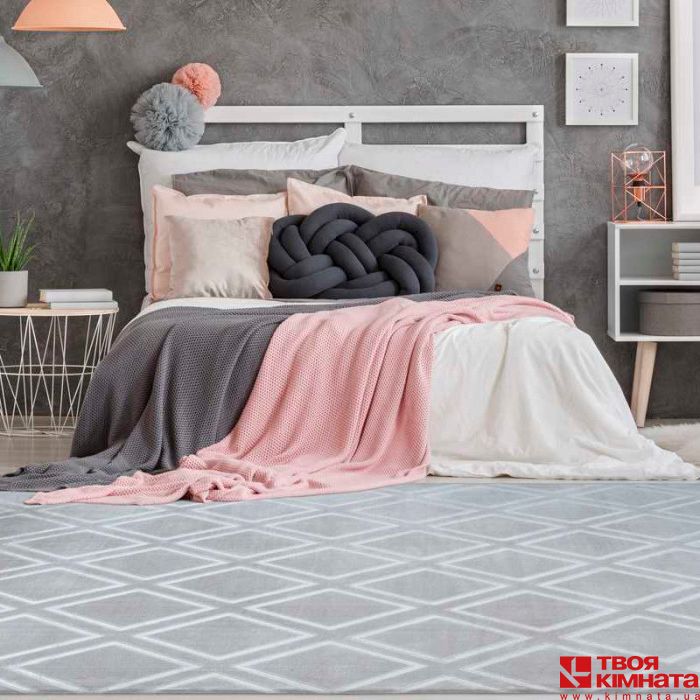 Килим Monroe 300 romb grey/blue 80х150 | Килими ARCarpet