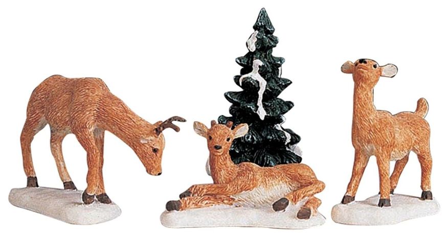 Набор из 4х фигурок "Молодые северные олени"
