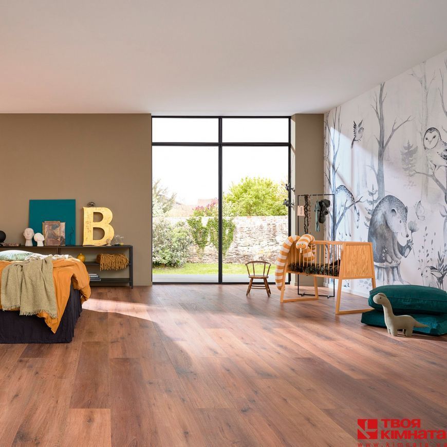 Биопол Purline Wineo 1000 PL Wood ХL Rustic Oak Nougat | Эко покрытие Wineo Purline