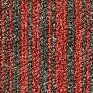 Килимова плитка Essence Stripe Tarkett AA91 4411, червона | Ковролін Tarkett