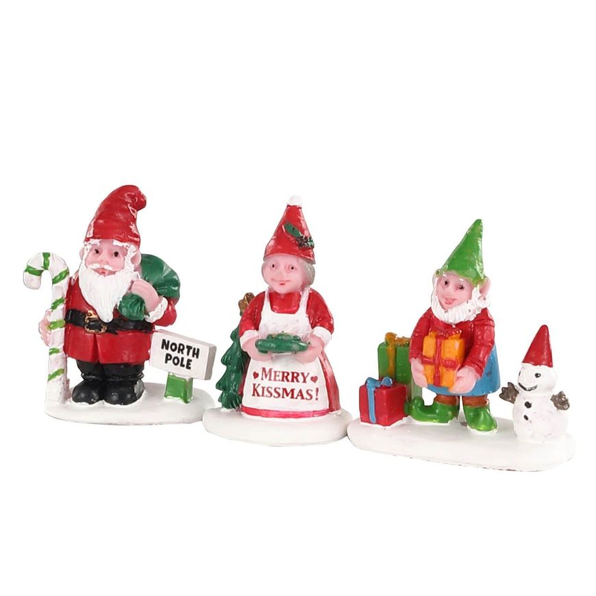 Набір з 3х фігурок "Різдвяні гноми"