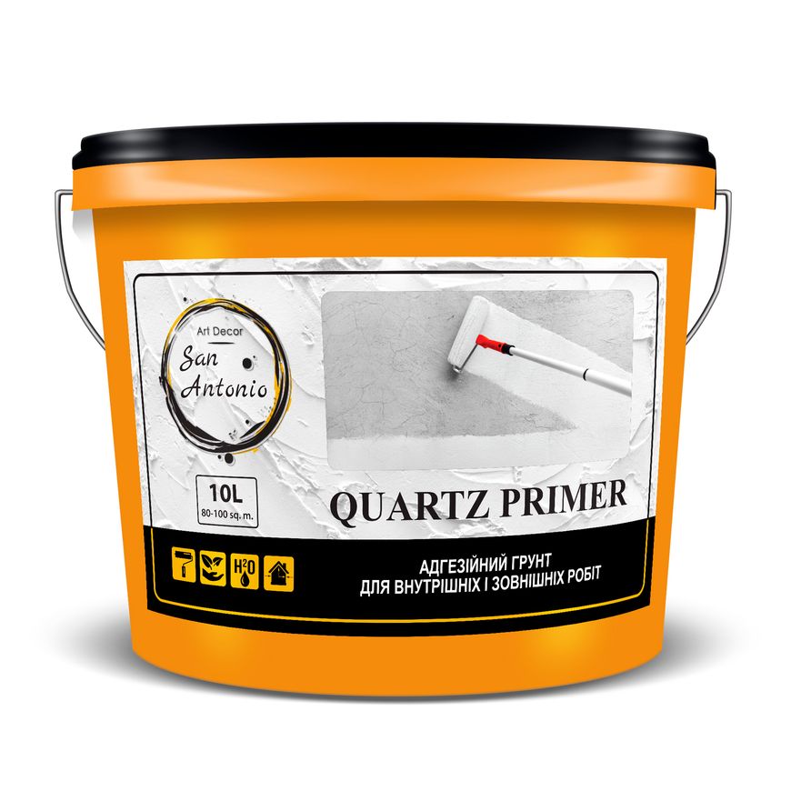 Адгезионный грунт с добавлением природного кварца Quarz Primer ТМ "San Antonio" 10 л