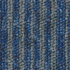 Килимова плитка Essence Stripe Tarkett AA91 8522, синьо-сіра