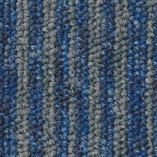 Килимова плитка Essence Stripe Tarkett AA91 8522, синьо-сіра | Ковролін Tarkett