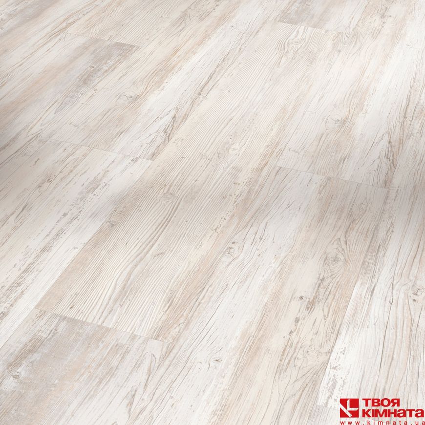 Сосна скандинвська біла браш (Pine scandinavian white brushed texture) | Вінілова підлога Parador